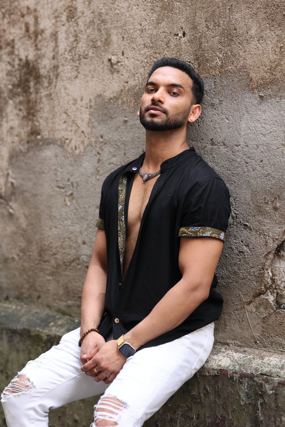 Batik Breeze - Linen Short Sleeve Shirt