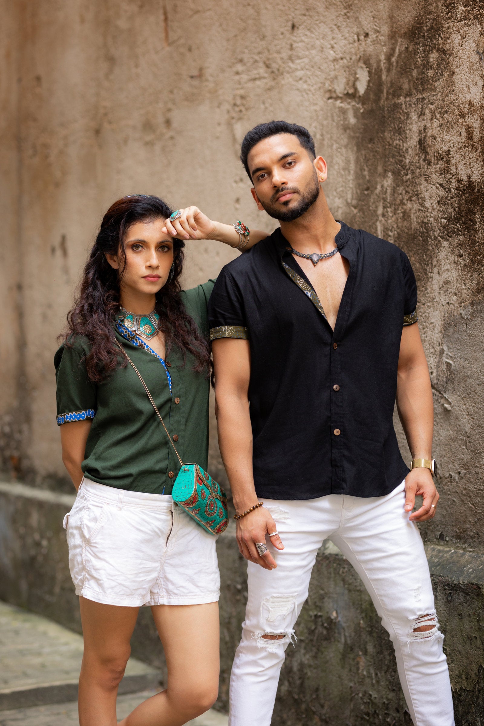 Batik Breeze - Linen Short Sleeve Shirt