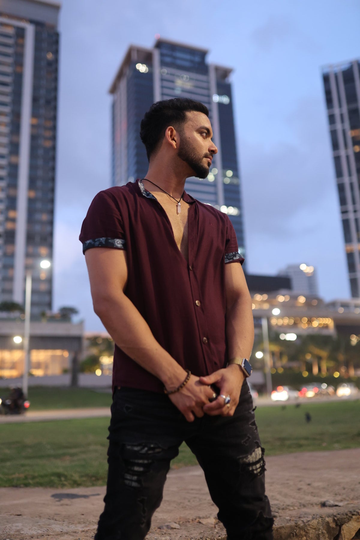 Batik Drift - Linen Short Sleeve Shirt