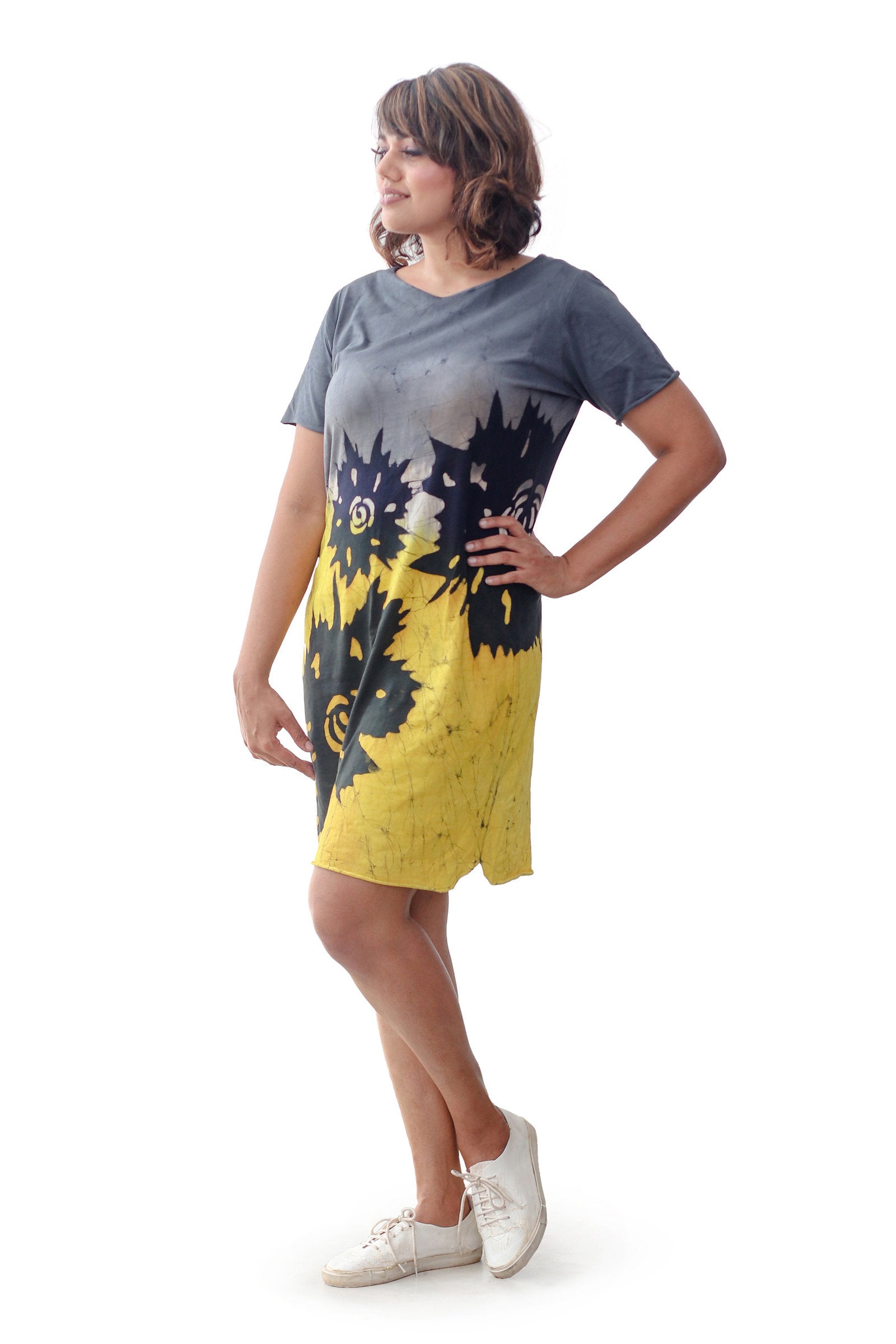 Electric Delight T-Shirt Dress