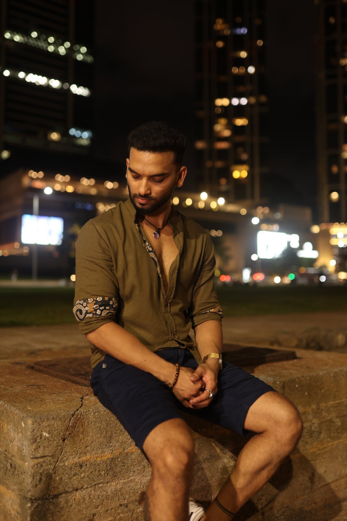 Elements of Batik - Linen Long Sleeve Shirt