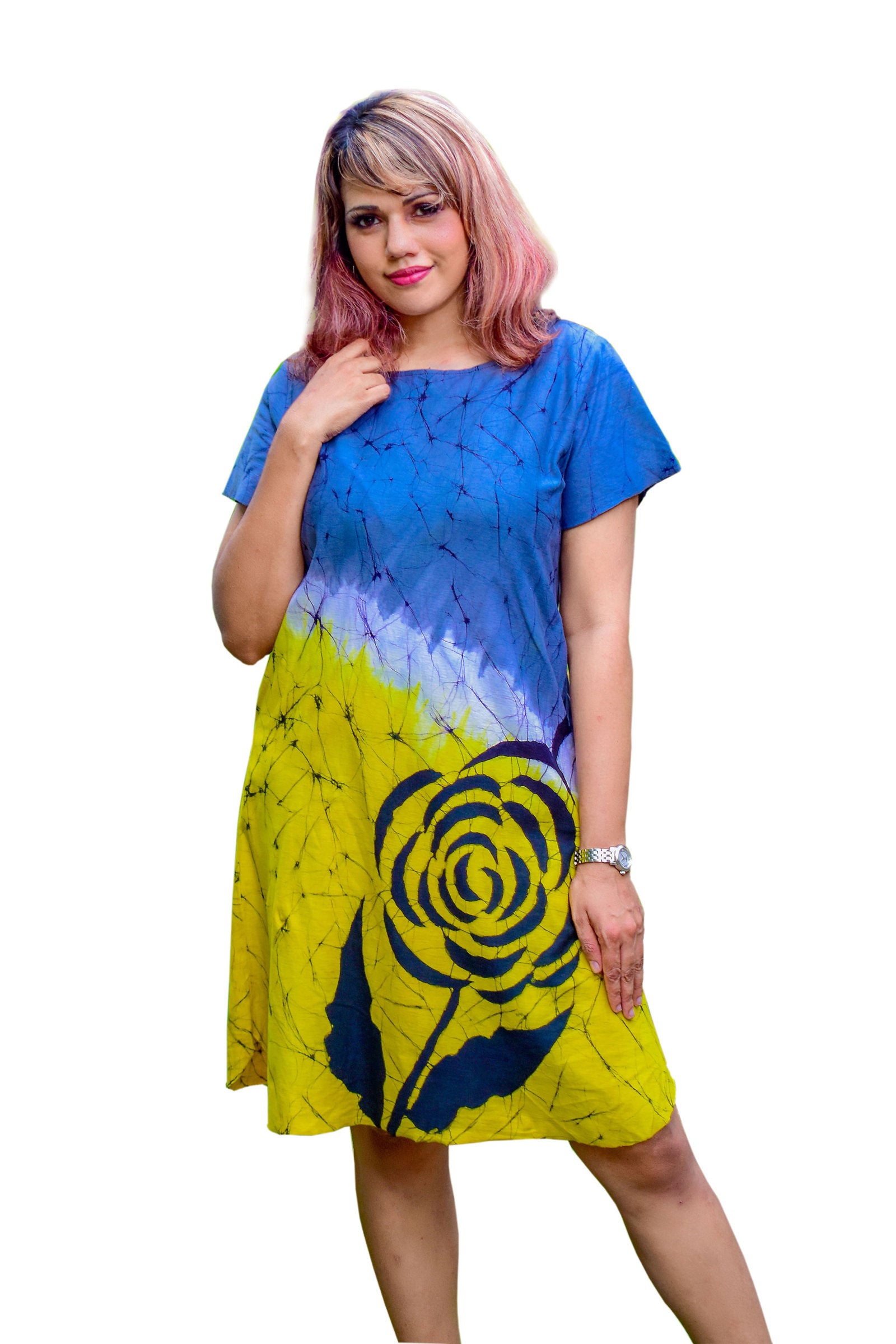 Floral Fiesta T-Shirt Dress