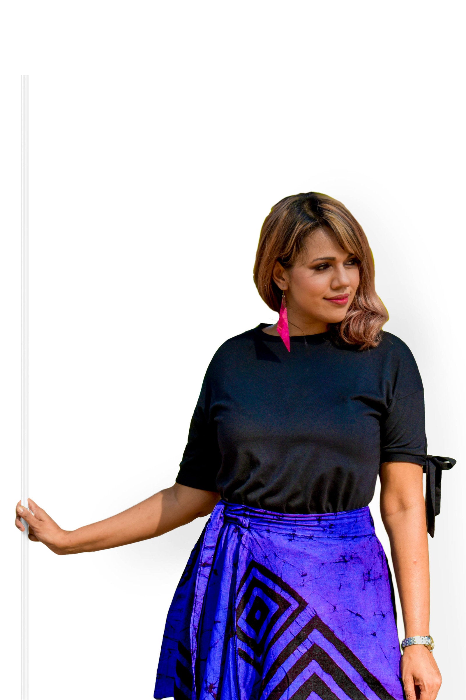 Luminous Twilight Wraparound Skirt
