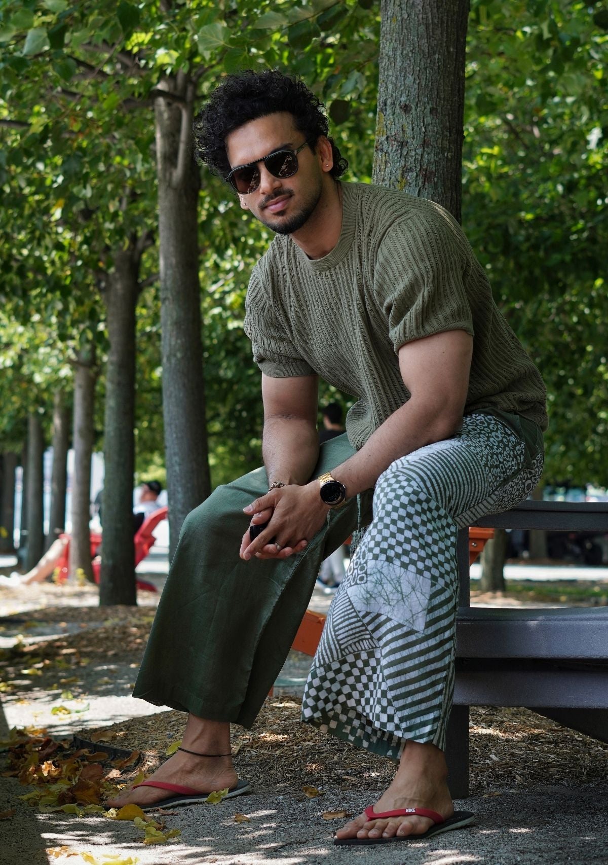 Forest Sage Loom Lounge Pants