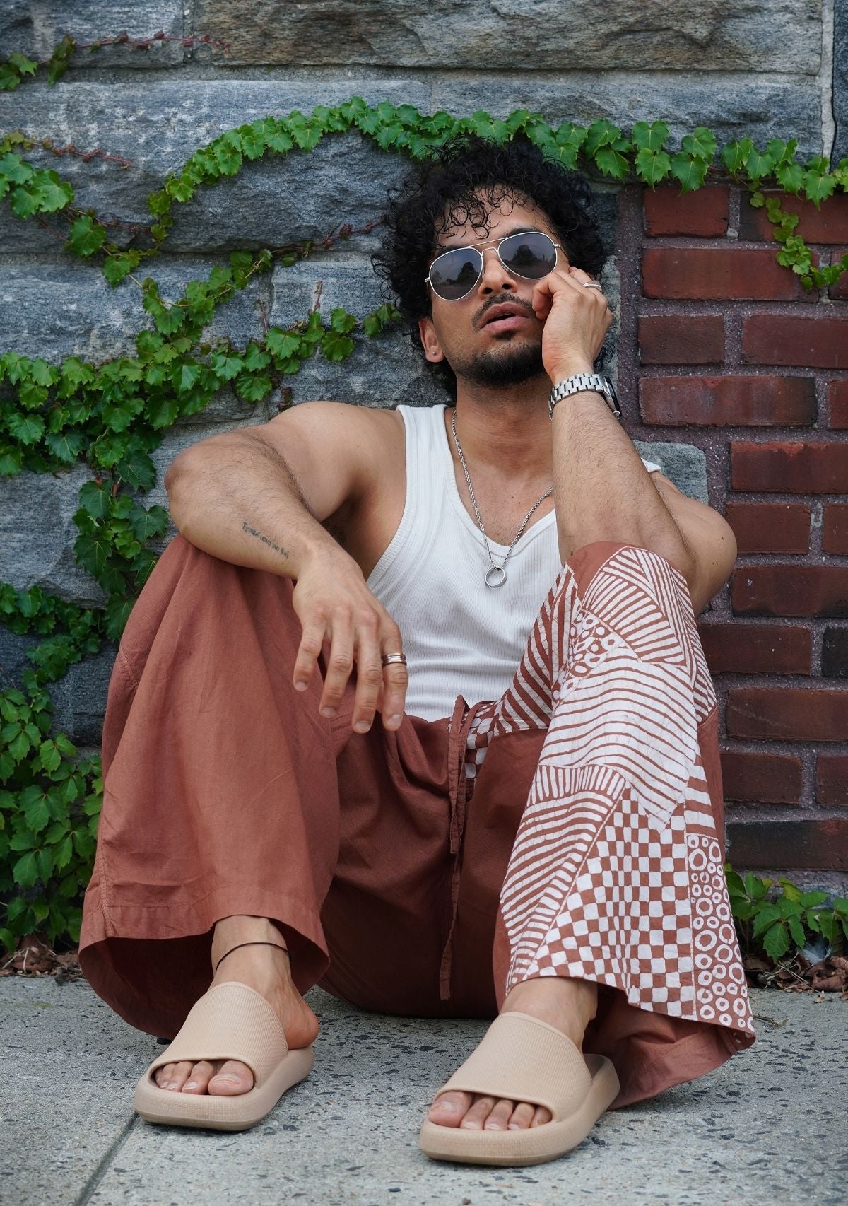 Terracotta Dusk Loom Lounge Pants
