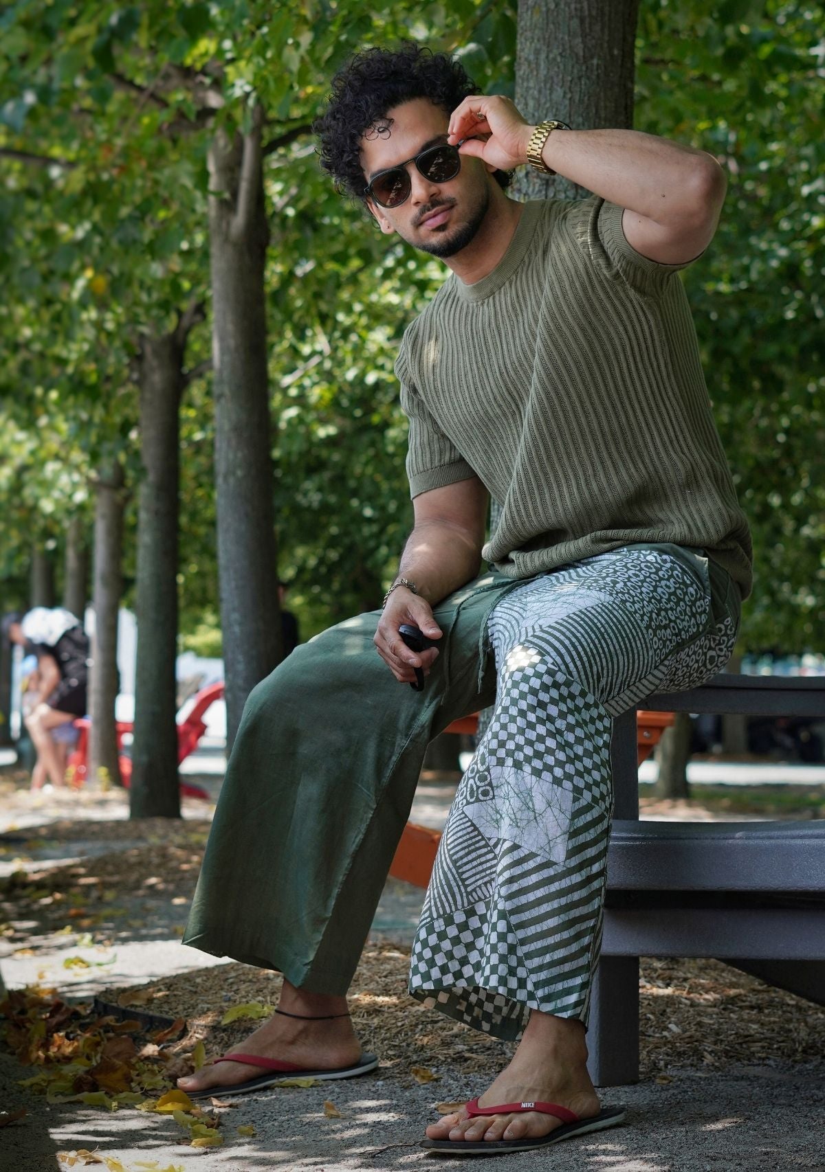 Forest Sage Loom Lounge Pants