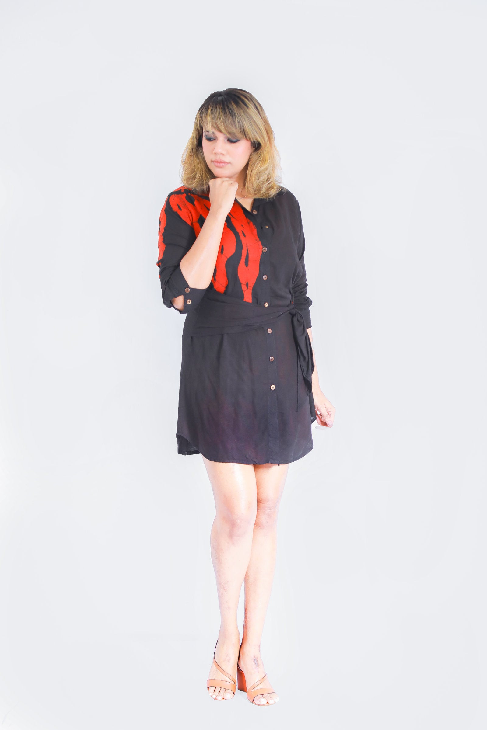 Jolly Hues Shirt Dress