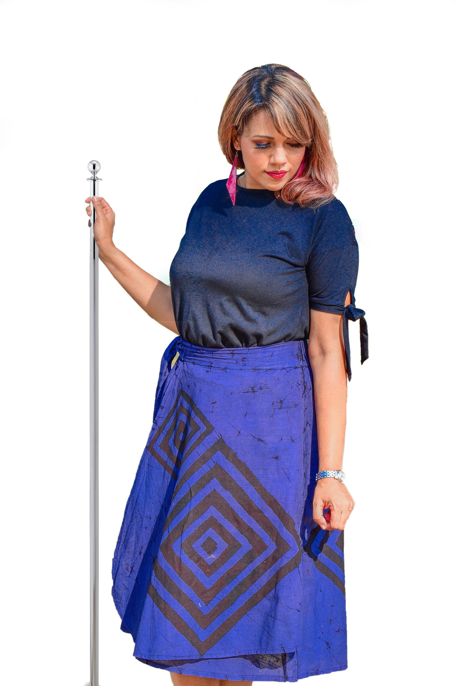 Luminous Twilight Wraparound Skirt