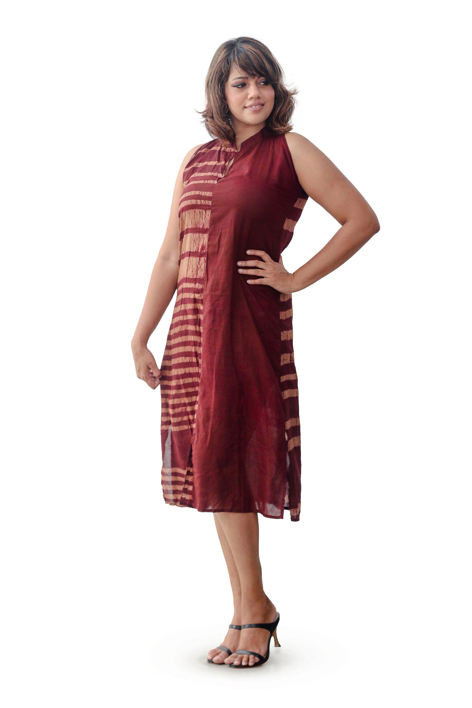 Maroon Mirage Dress