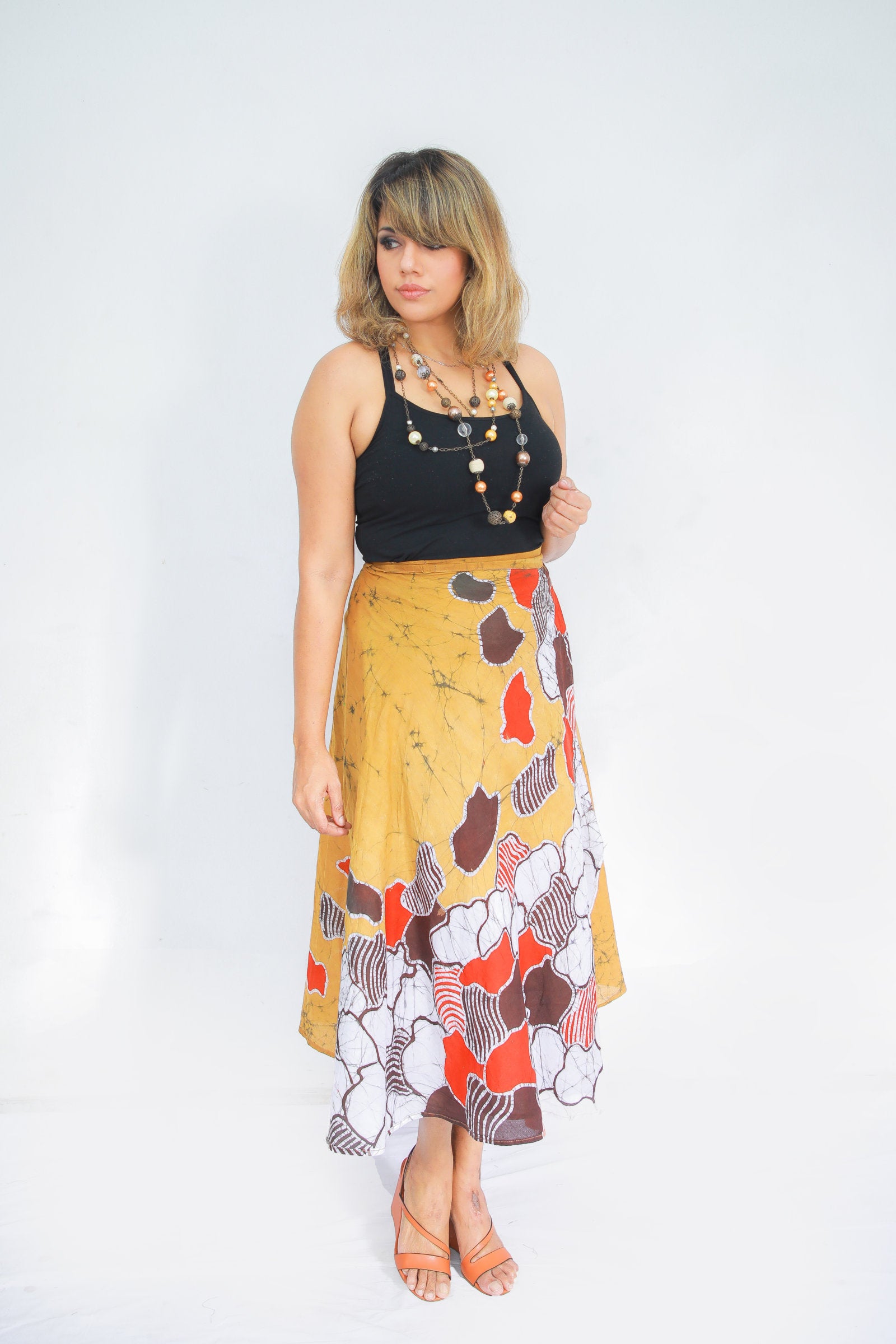 Tropical Breeze Wrap Wraparound Skirt