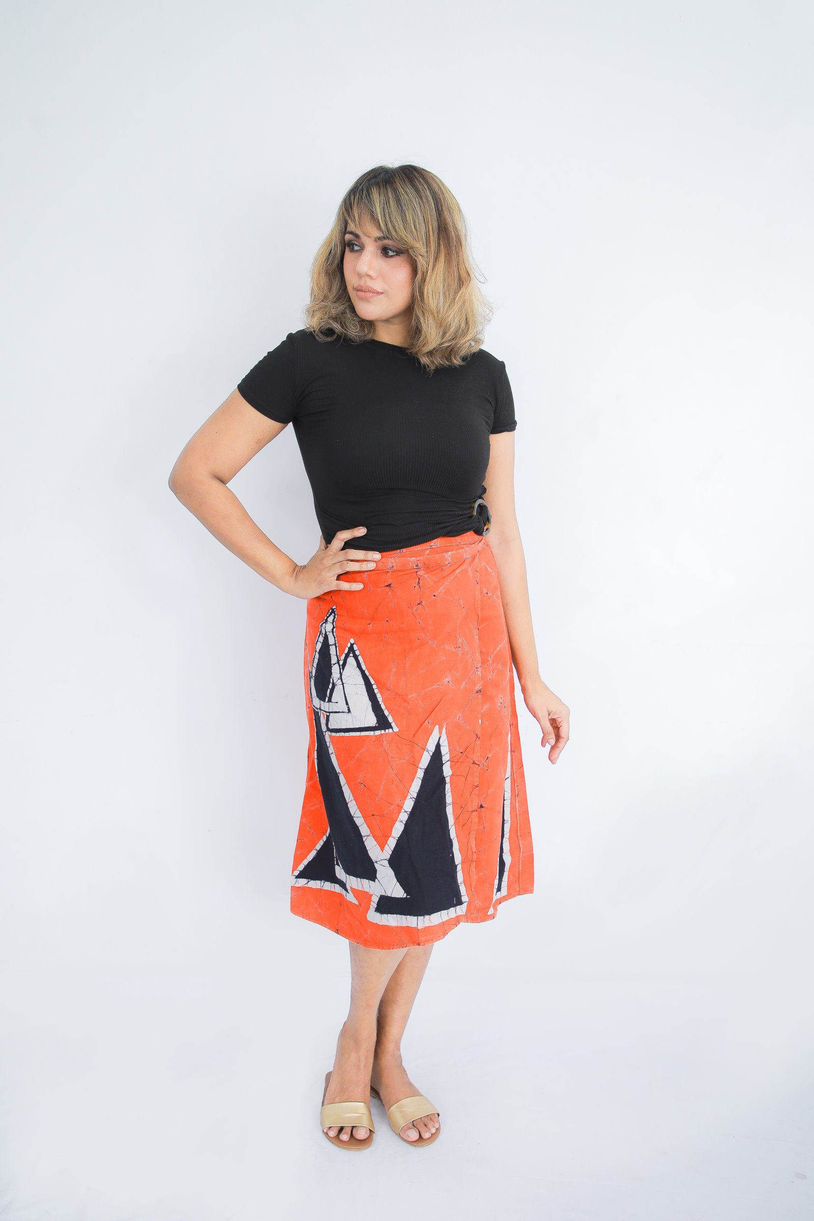 Whimsical Tides Wraparound Skirt